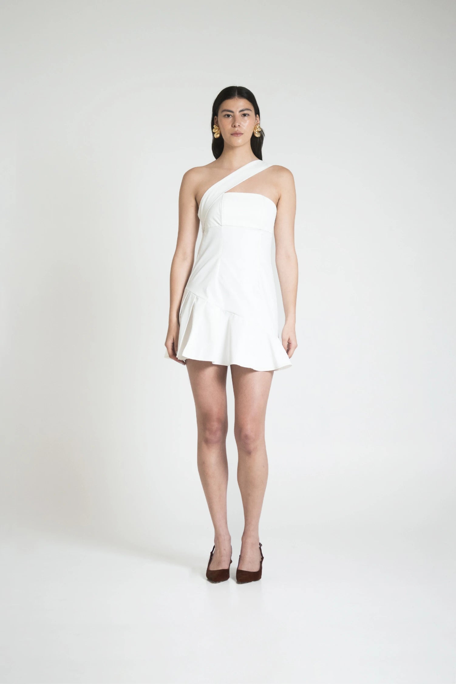 Asymmetrical One-Shoulder Mini Dress HELNICA Catania Dress HELENICA .US Asymmetrical One-Shoulder Mini Dress HELNICA Catania Dress HELENICA .US