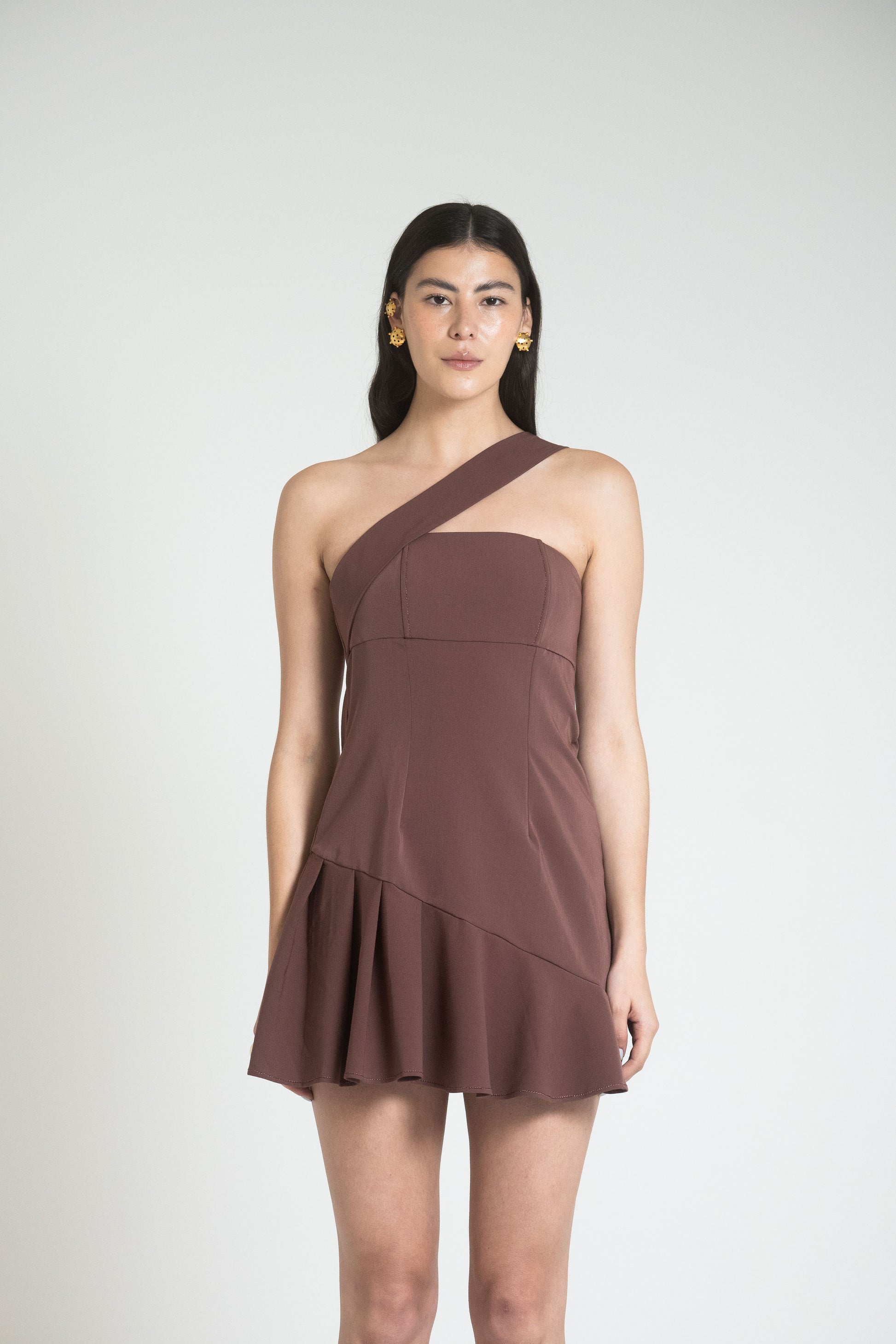 Asymmetrical One-Shoulder Mini Dress HELNICA Catania Dress HELENICA .US Asymmetrical One-Shoulder Mini Dress HELNICA Catania Dress HELENICA .US